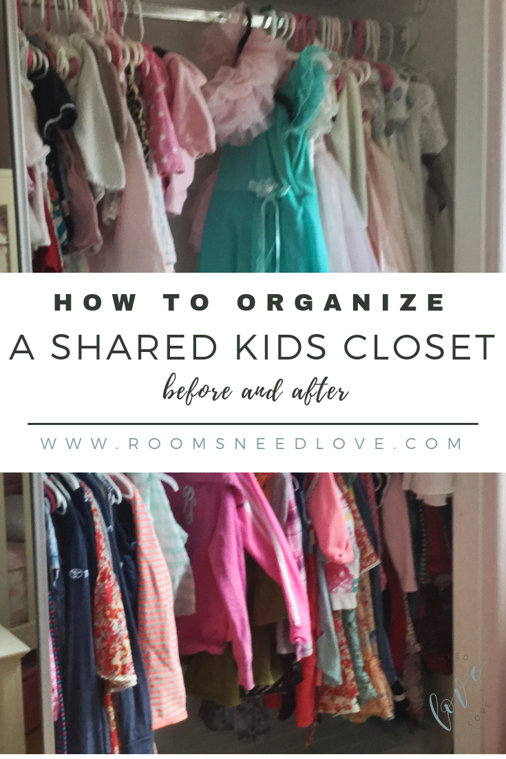 How To Organize a Shared Kids Closet: Before & After