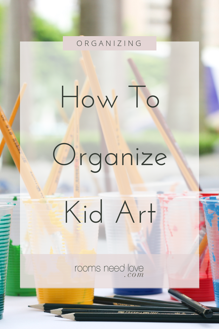 How To Organize Kid Art. 4 Simple Ideas to organize your kids' artwork and not be overwhelmed by paper piles!
