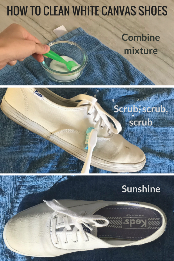 how to clean white canvas sperrys