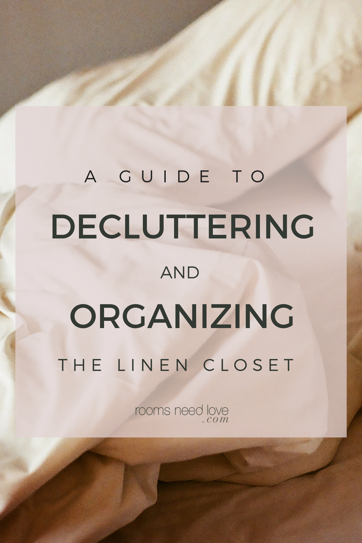 A Guide to Decluttering and Organizing the Linen Closet | Linen Cabinet | Linen Closet | Organizing Ideas | Decluttering and Organizing | Organize | Master Bedroom | Bathroom closet | Towels | Bedding | Minimalism | Home Organizing | KonMari Method | Rooms Need Love