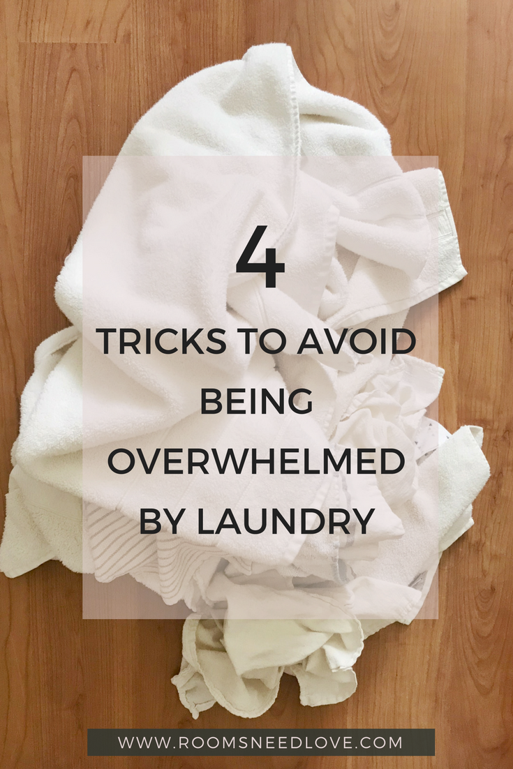 How to Turn the Laundry Monster into a Laundry Routine: 4 tips to avoid being overwhelmed by laundry | laundry tips families | laundry systems | clothes organization
