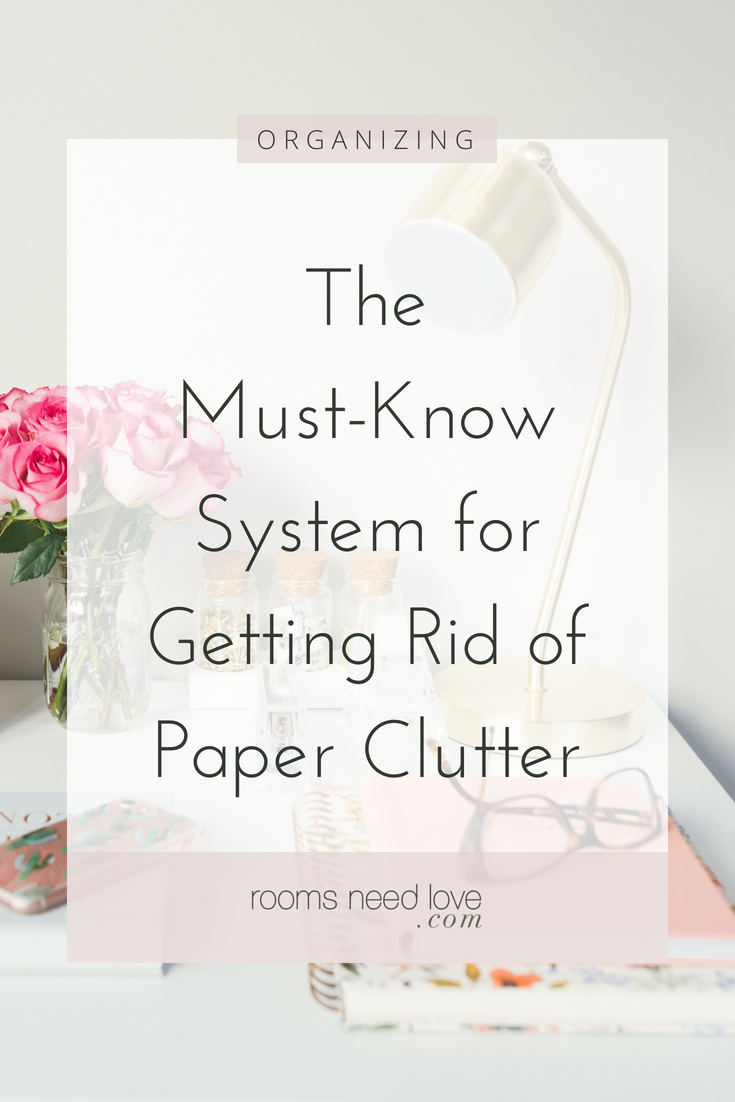 The Must-Know System for Getting Rid of Paper Clutter - Paper Organizing - home organization - the Sunday Basket - how to organize - decluttering