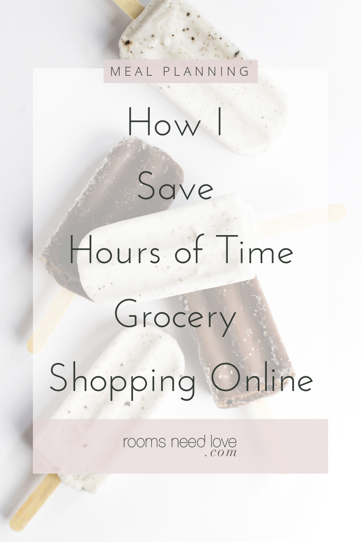 How I Save Hours of Time Grocery Shopping Online | Instacart | Grocery shopping tips | save money on food | meal planning | grocery shopping | save money on groceries | save time | Rooms Need Love #groceryshoppingtips