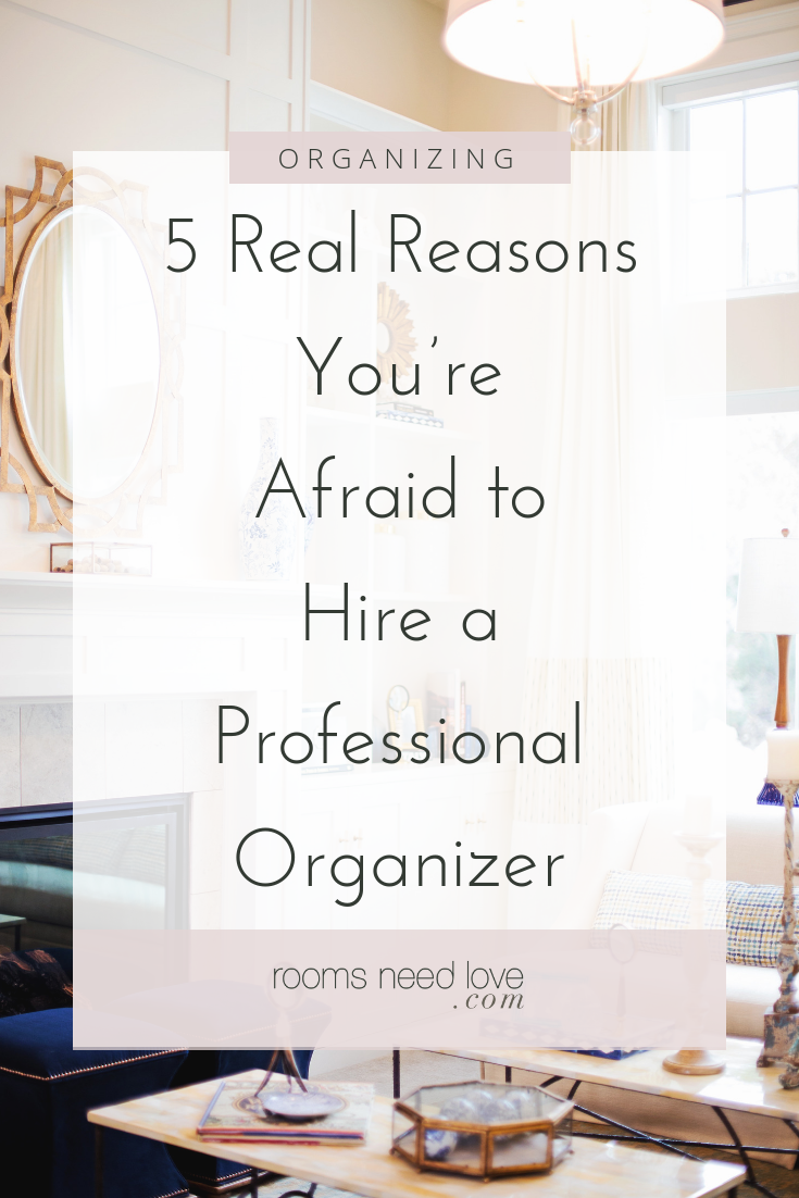 5 Real Reasons You’re Afraid to Hire a Professional Organizer. Organize your house faster by getting a professional organizer to help you. Decluttering and organizing is easier when you have help, and you can do it on a budget!