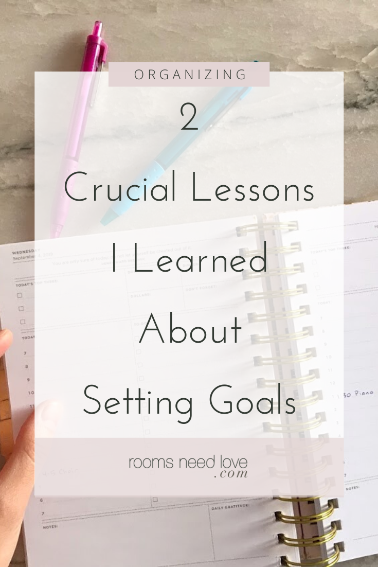 5 Crucial Lessons I Learned About Setting Goals. If you're afraid to write down goals, these are 2 lessons I learned to help me overcome the fear.