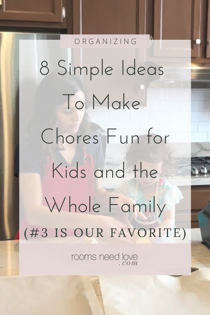 8 Simple Ideas To Make Chores Fun for Kids and the Whole Family (#3 is Our Favorite). What’s the hardest part of the day for every mom? Getting the whole family to clean up. But here are 8 simple ideas to make chores fun for kids and the whole family. how to make doing chores fun, how to make chores fun, chores for kids rewards, creative chores for kids, chores for kids life skills