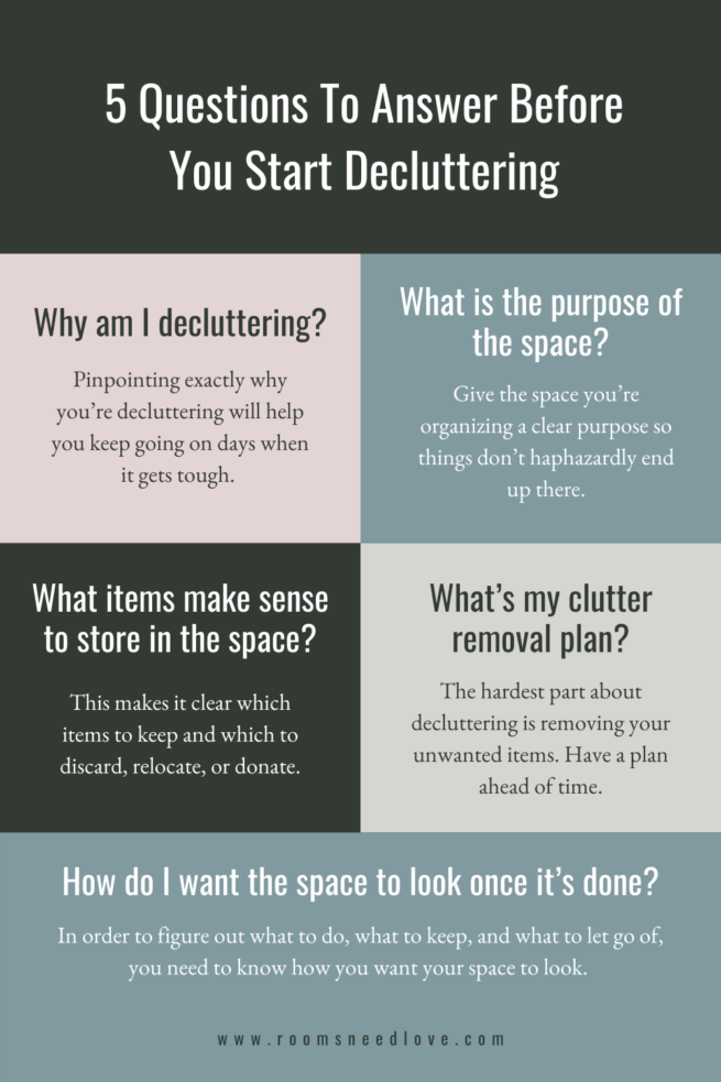 5 Questions You Must Answer Before You Start Decluttering