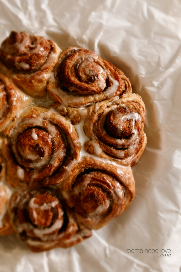 These soft and flakey overnight sourdough pumpkin cinnamon rolls are the perfect fall recipe for using your sourdough discard.