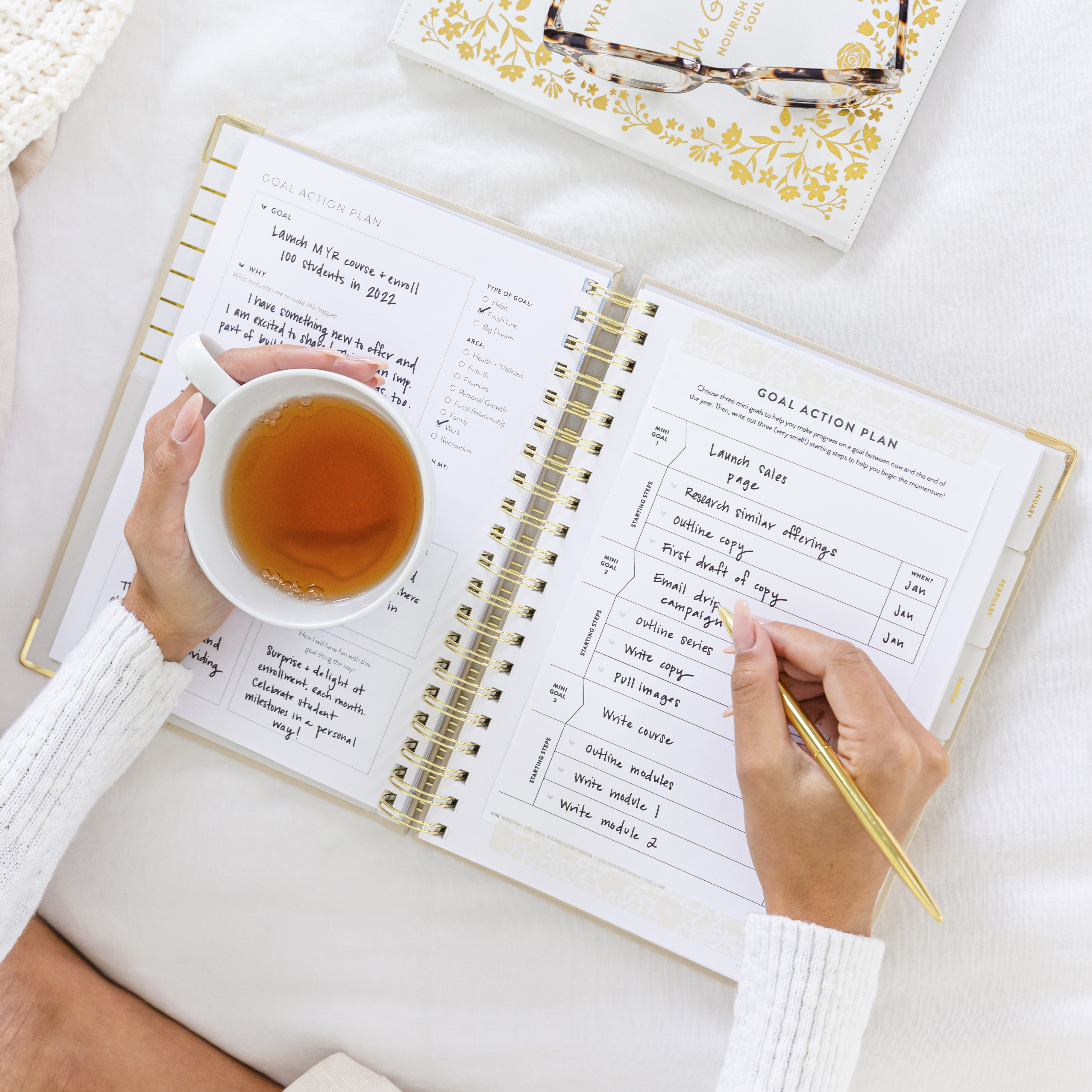 The PowerSheets goal-setting planner